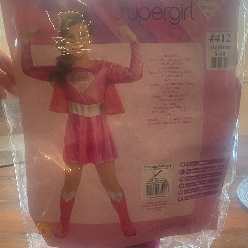 Supergirl Pink Halloween Costume for Kids